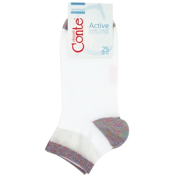 Conte Elegant Active Women's Socks s.25 white - buy, prices for COSMOS - photo 1