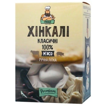 Хинкали Пеко говядина и свинина 560г - купить, цены на Auchan - фото 1