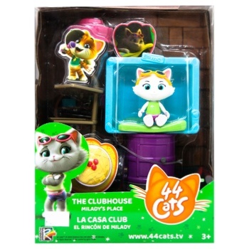 44 Cats Toy Figurine Milady with Home - buy, prices for ULTRAMARKET - photo 2