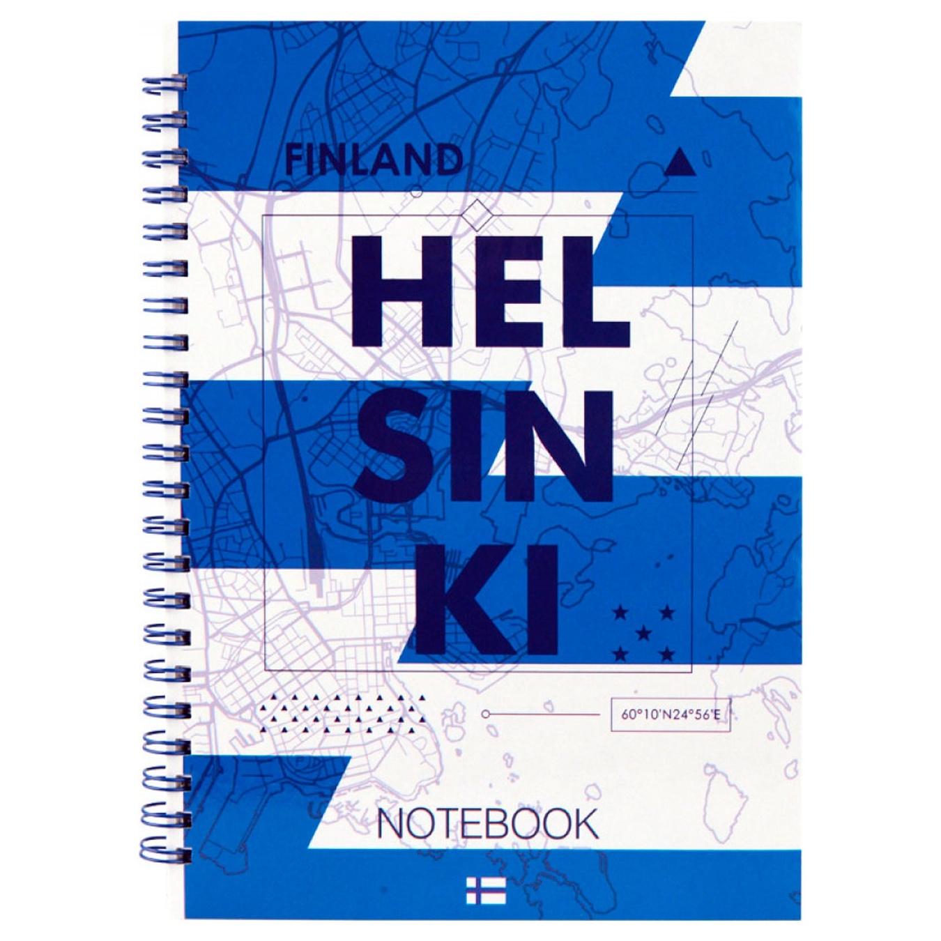 

Блокнот Helsinki на спіралі тверда обкл.А5 96арк арт.8032-05-A