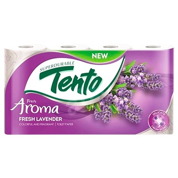 Туалетная бумага Tento Fresh Lavender 2-слойная 8шт - купить, цены на ULTRAMARKET - фото 2