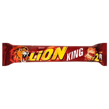 Lion King 2 Pieces of Wildness Waffle Bar with Caramel and Crisps 60g - buy, prices for ULTRAMARKET - photo 1