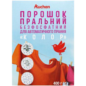 Пральний порошок Auchan Color безфосфатний автомат 400г - купити, ціни на Auchan - фото 2