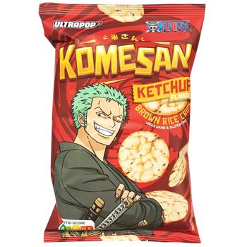Чипси рисові Ultra Pop One Piece Кетчуп 60г - купити, ціни на КОСМОС - фото 1