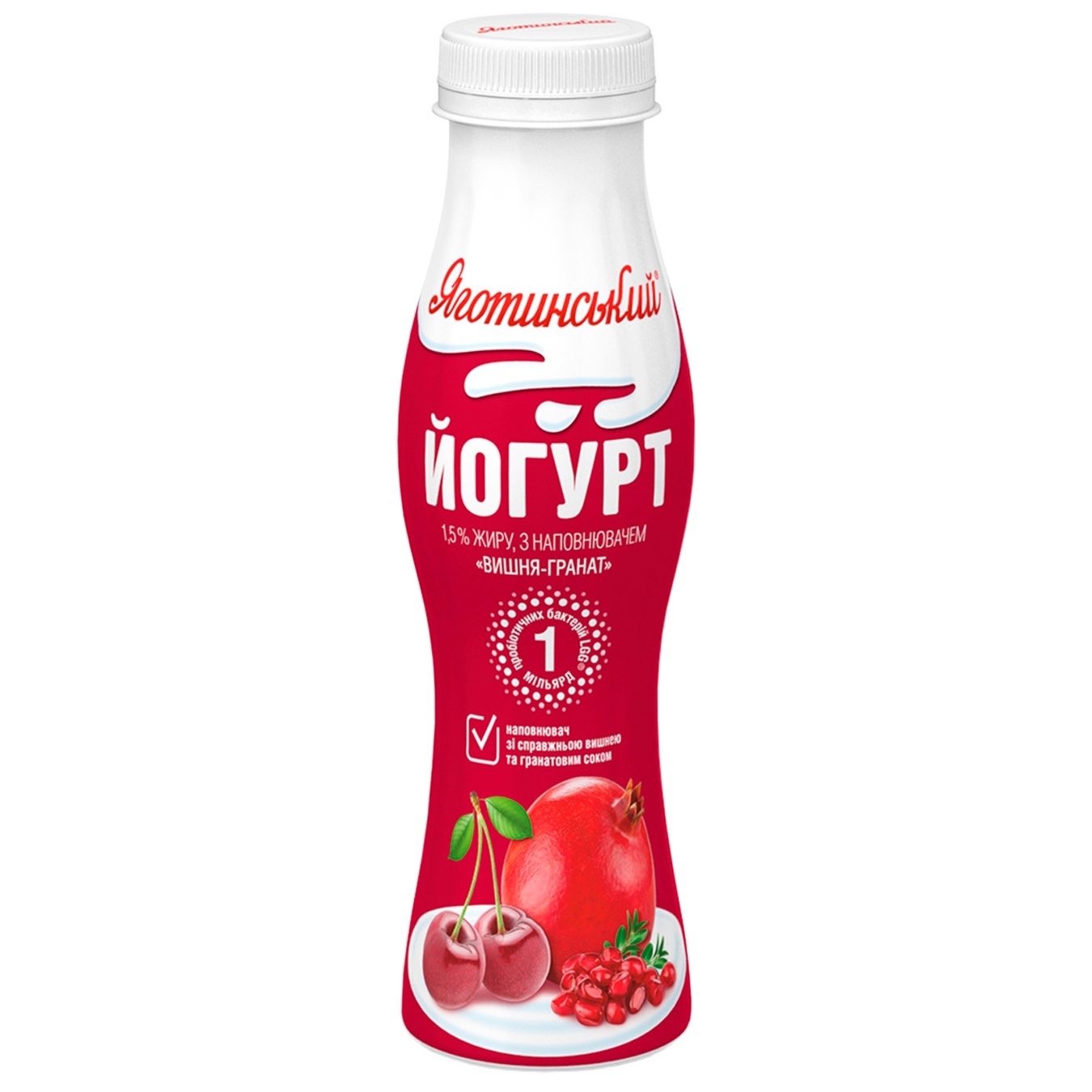 

Йогурт Яготинский вишня-гранат 1,5% 270г