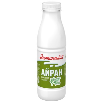 Yagotynskyi Ayran Sour Milk Drink with Dill 1.8% 450g - buy, prices for Auchan - photo 1