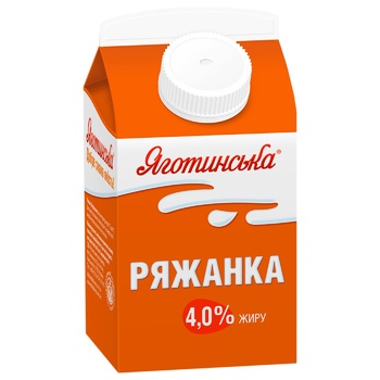 Ряжанка Яготинська 4% 450г - купити, ціни на Cупермаркет "Харків" - фото 2