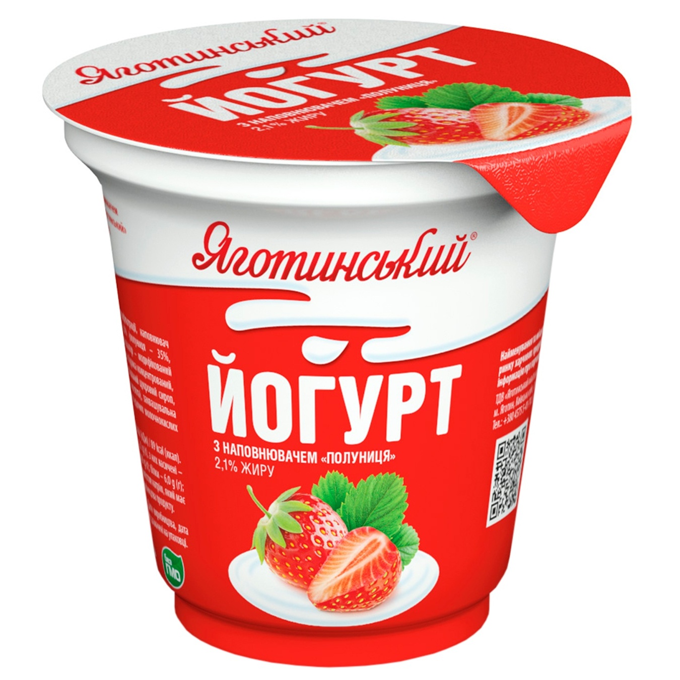 

Йогурт Яготинский клубника 2,1% 280г