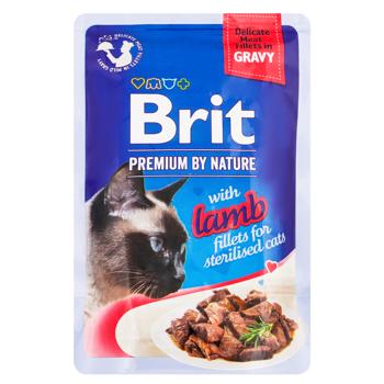 Brit Premium Delicate Wet Food fillet with Lamb for Sterilized Cats 85g - buy, prices for COSMOS - photo 1