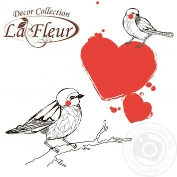 La Fleur Bird in Love Two-layer Napkins 33х33 20pcs - buy, prices for ULTRAMARKET - photo 2