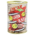 Оливки Oscar фаршировані анчоусами 300мл