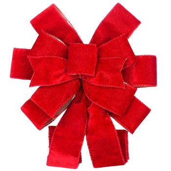 BonaDi Decorative Velvet Bow 28x79cm Red - buy, prices for WINETIME - photo 1