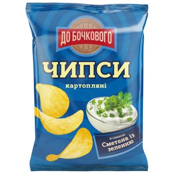 Чипси ДО БОЧКОВОГО Сметана із зеленню 100 г - купити, ціни на Епіцентр FOOD - фото 1