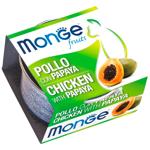 Корм влажный Monge Fruits с курицей и папайей для кошек 80г