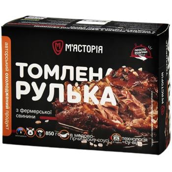 Myastoriya Pork Shank Stewed in Honey-mustard Sauce 850g - buy, prices for Vostorg - photo 1