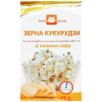 Eurogroup Micro Popcorn With Cheese Flavor 90g - buy, prices for Tavria V - photo 1