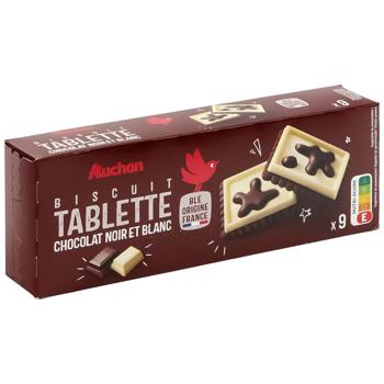 Печиво Auchan з білим та чорним шоколадом 115г - купити, ціни на - фото 2