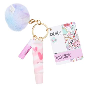 Create It! Lip Gloss Set on Keychain with Pompom 2pcs - buy, prices for NOVUS - photo 2