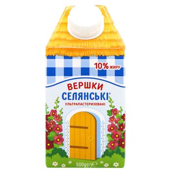 Selianski  Ultrapasteurized Cream 10% 500g - buy, prices for Auchan - photo 2