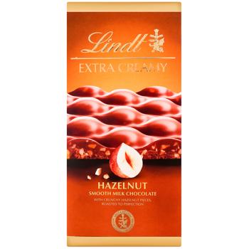 Шоколад молочный Lindt Exra Creamy с фундуком 80г - купить, цены на WINETIME - фото 1