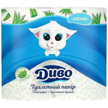 Dyvo Aroma Aloe Vera 2-ply Toilet Paper 4pcs - buy, prices for MegaMarket - photo 1