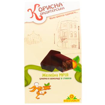 Korysna Kondyterska Zheleyna Mriya Candies in Chocolate with Stevia 150g - buy, prices for MegaMarket - photo 2