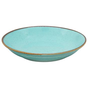 Porland Seasons Turquoise Deep Plate 21cm - buy, prices for MegaMarket - photo 1