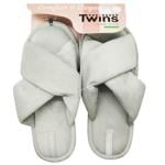 Тапочки женские Twins 11449 HS-VL велюровые серые р.38/39