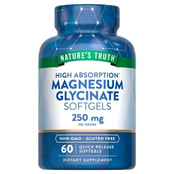 Nature's Truth, Magnesium Glycinate (Mag Set), 60 Softgels  - купить, цены на Biotus - фото 1