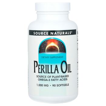 Масло периллы, Source Naturals, 90 кап.