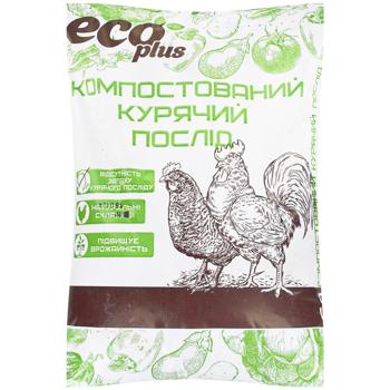 Курячий послід Eco Plus Компостований 6л - купити, ціни на Auchan - фото 1