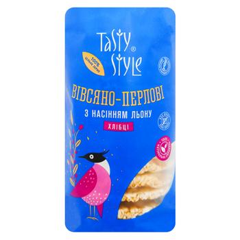 Tasty Style Oat-Pearls Crispbread with Flax Seeds 100g - buy, prices for COSMOS - photo 1