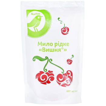 Мыло жидкое Auchan Вишня 460мл - купить, цены на Auchan - фото 1