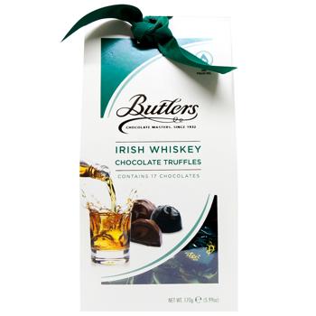 Трюфелі Butlers Irish Whiskey з молочного та чорного шоколаду 170г - купити, ціни на - фото 2