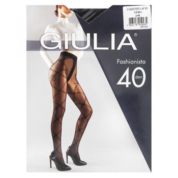 Giulia Fashionista 40 Den Women's Tights s.2 Nero