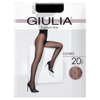 Giulia Lovers Nero Women's Tights 20 Den Size 2