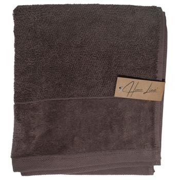 Рушник махр. HomeLine Валенсія 40х70 см Коричневий 177651 - купить, цены на КОСМОС - фото 1