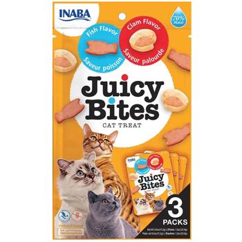 Ласощі для котів Inaba Juicy Bites з рибою та молюсками 3шт*11,3г - купити, ціни на MasterZoo - фото 1