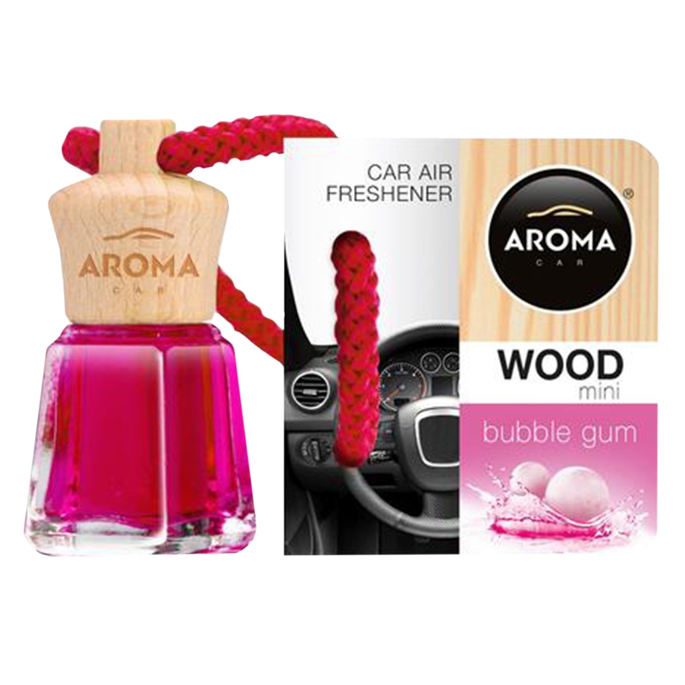 

Ароматизатор Aroma Car Wood Mini Mix жевательная резинка