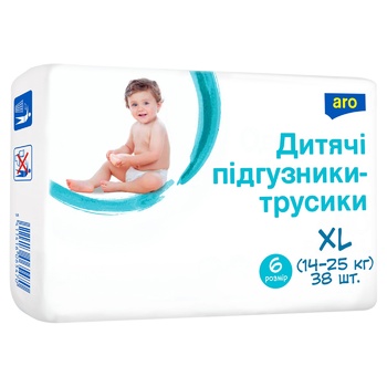 Подгузники-трусики Aro XL 6 14-25кг 38шт - купить, цены на - фото 1