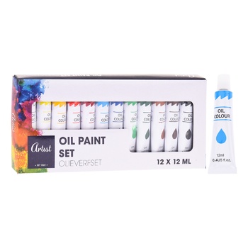 Artist Oil Paint Set 12ml x 12pcs - buy, prices for METRO - photo 1