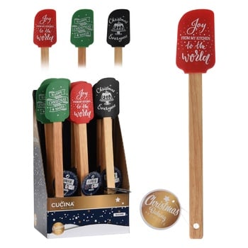 La Cucina Silicone Spatula 30cm in assortment - buy, prices for METRO - photo 1