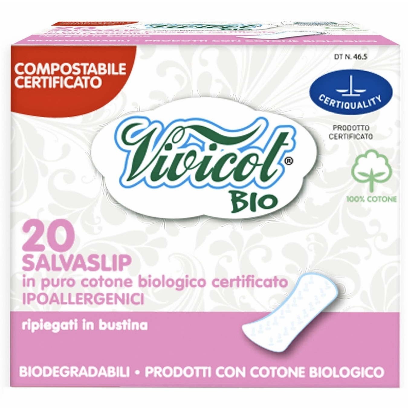 

Ежедневные прокладки Vivicot Bio 20шт