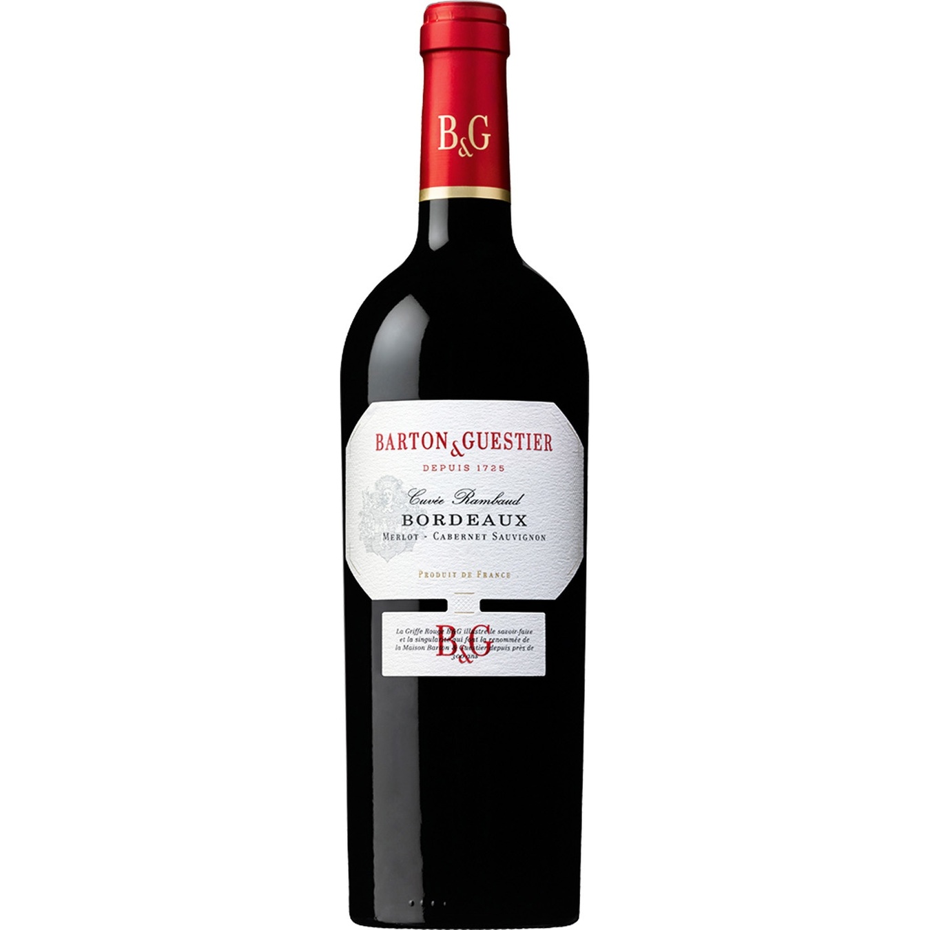 

Вино Barton & Guestier Bordeaux красное сухое 13% 0,75л