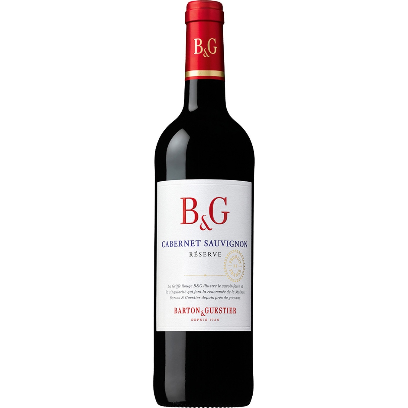 

Вино Barton & Guestier Каберне Совиньон Резерв красное сухое 13,5% 0,75л