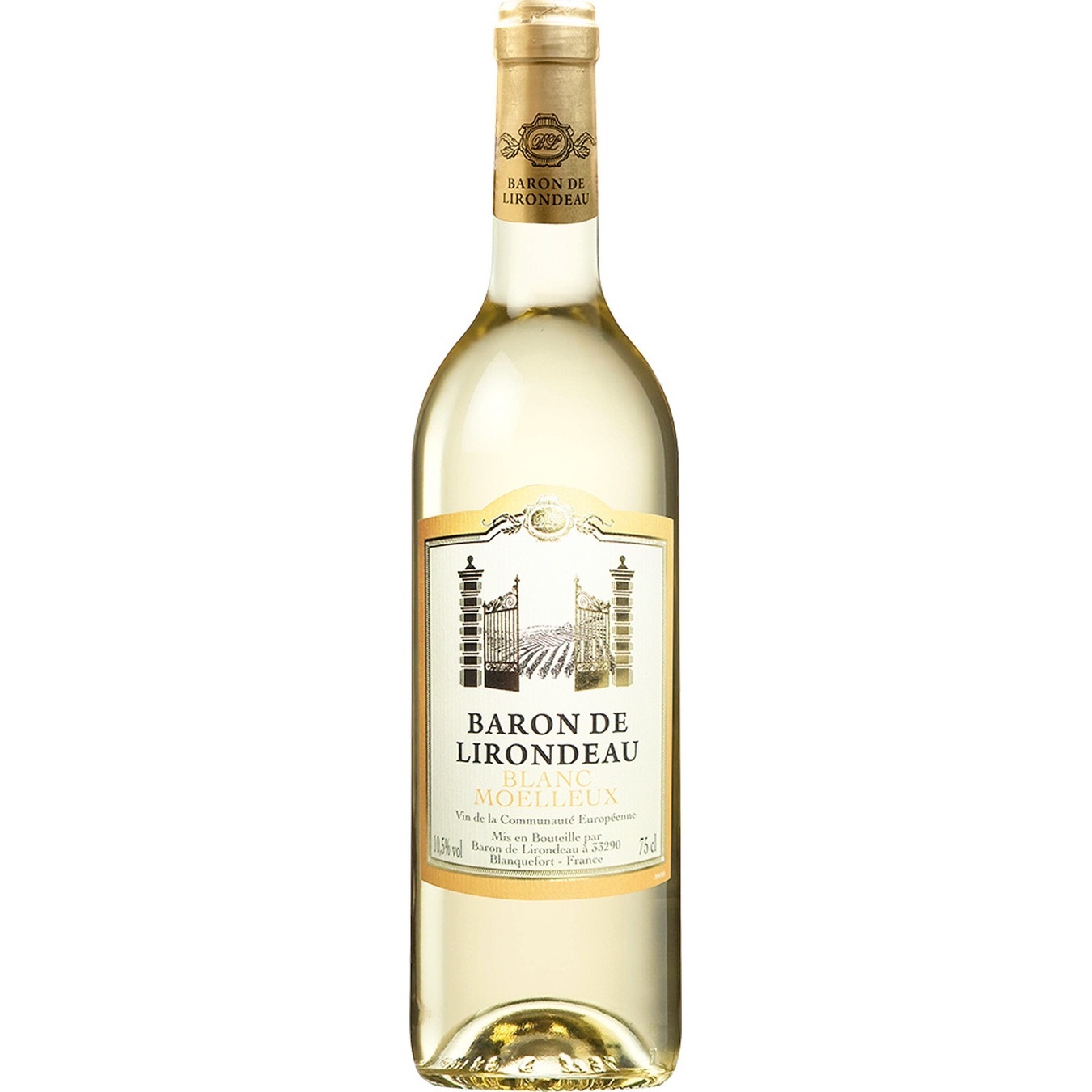 

Вино Baron de Lirodeau белое полусладкое 10.5% 750мл