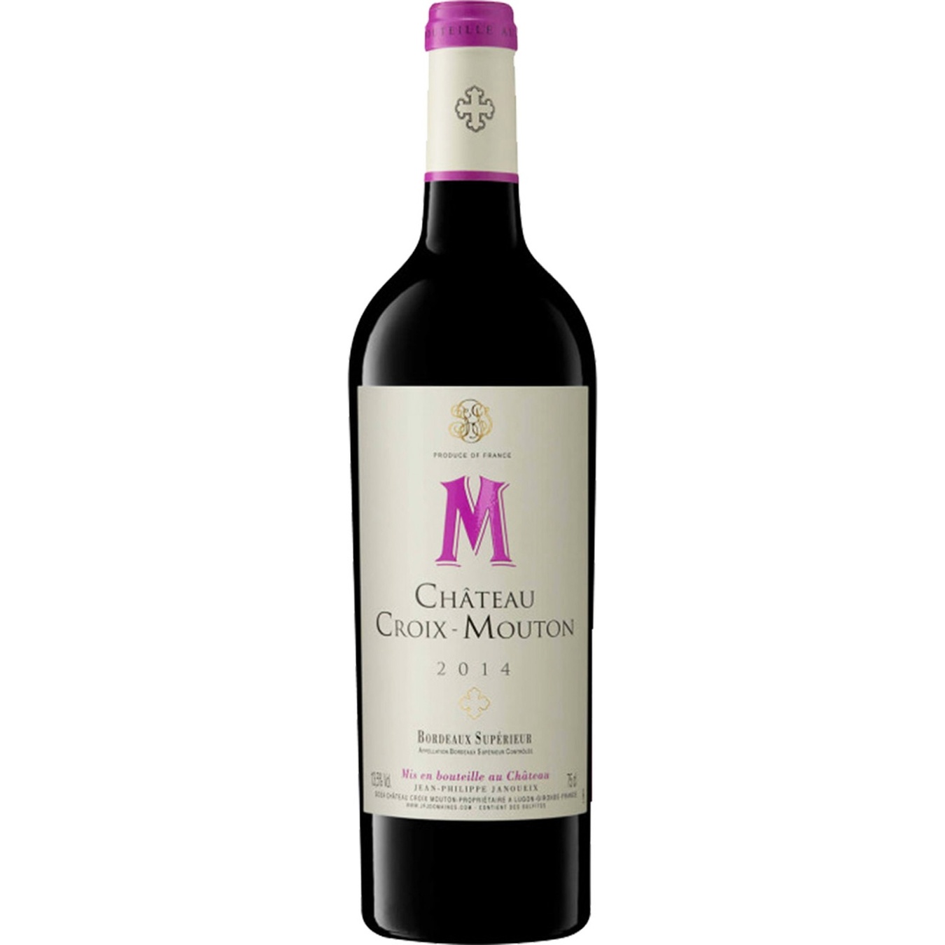 

Вино GVG Chateau Croix Mouton Bordeaux Superieur красное сухое 14.5% 0.75л