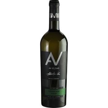 AV blend Feteasca Alba-Muscat White Dry Wine 12.5% 0.75l - buy, prices for MegaMarket - photo 1