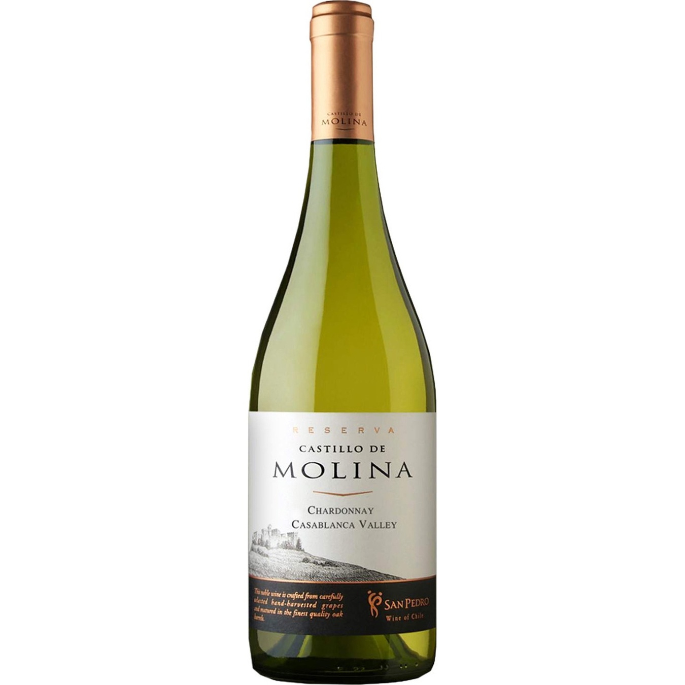 

Вино Castillo De Molina Chardonnay Reserva белое сухое 14,5% 0,75л