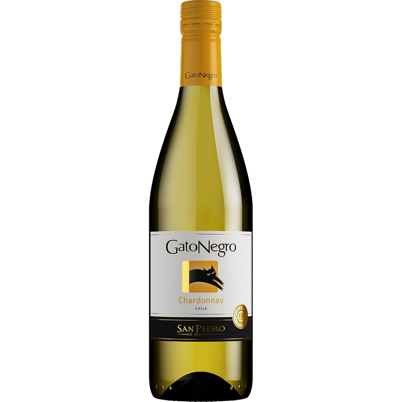 

Вино Gato Negro Шардоне белое сухое 13,5% 0,75л